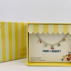 Farm to Market Gold Dipped Necklace with Charms